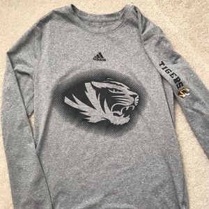 Adidas LS Jersey T-shirt w/ Mizzou Logo